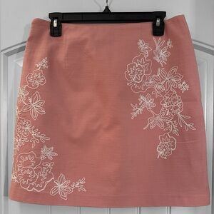 ANN TAYLOR Embroidered Skirt SZ 6